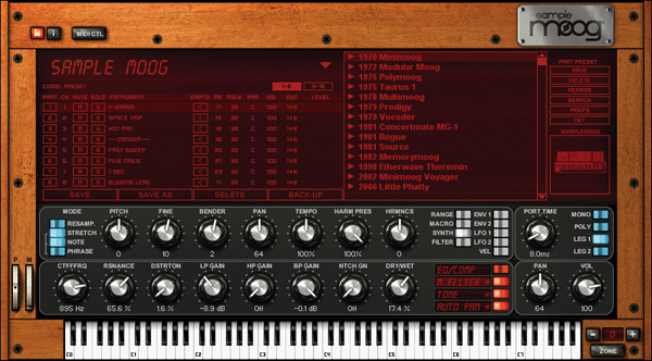 IK Multimedia SampleMoog