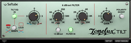 Softube Tonelux Tilt EQ Plug-in